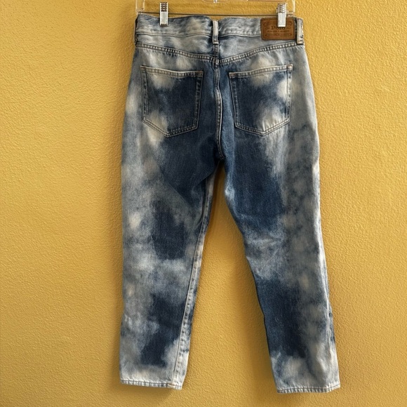 Polo Ralph Lauren Bleached Effect “The Avery Boyfriend” Cropped Jeans Size 28 - Picture 5 of 9